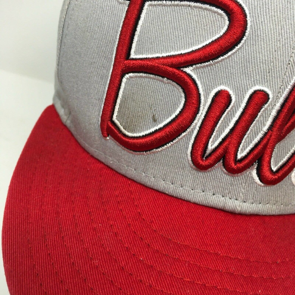 Chicago Bulls Windy City Baseball Cap NBA Gray Red New Era Size M/L Snapback Hat - Picture 3 of 12